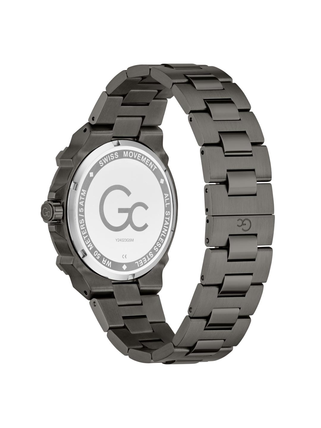 Guess Collection Sportchic 42 mm Grey Dial Men Chrono Watch Y24023G5M