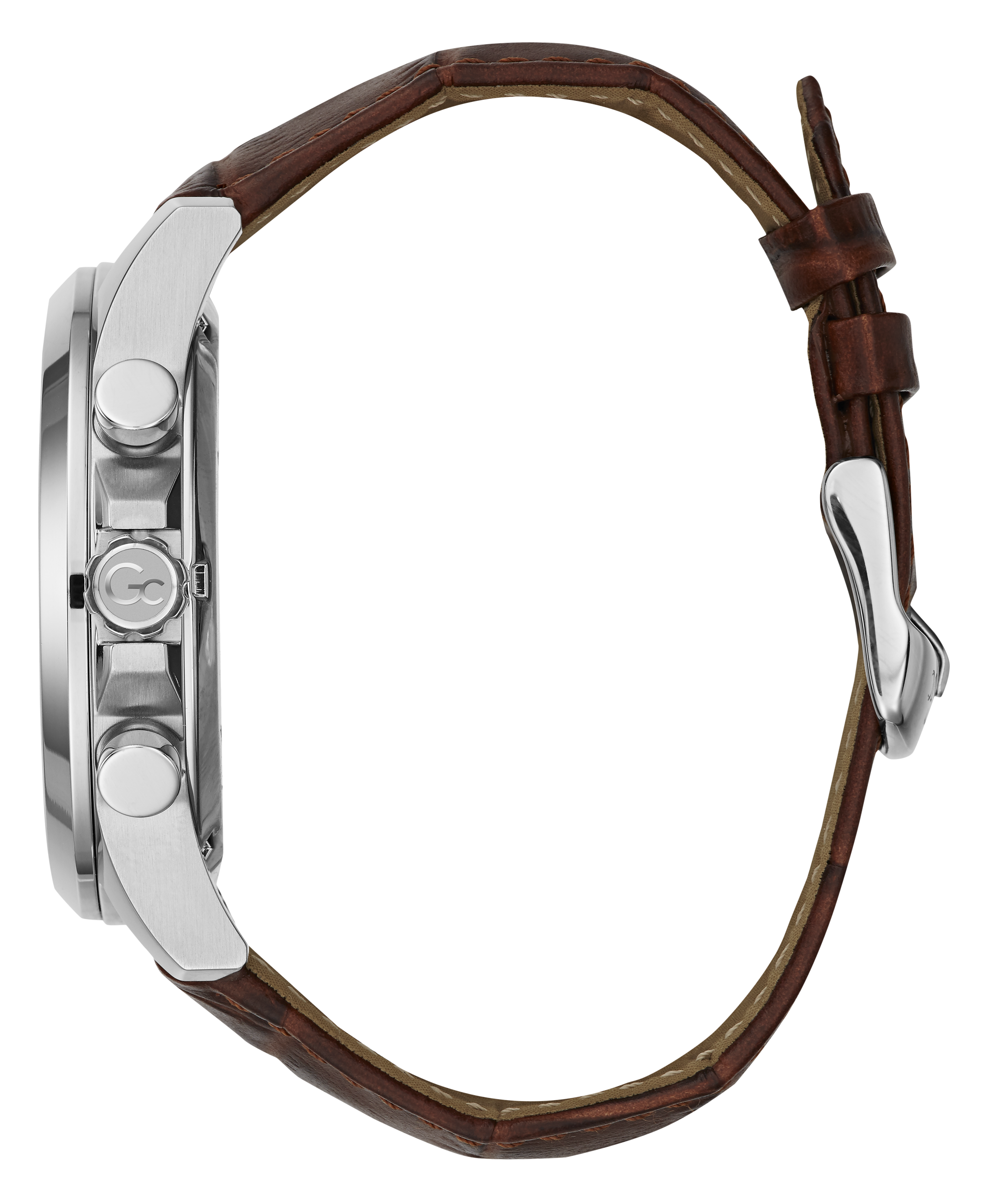 Guess Collection 44 mm Gents Wrist Watch Silver Y27002G1Mf