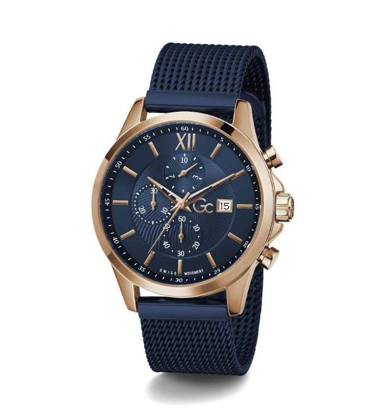 Guess Collection Men Blue Dial 44 mm Analog Watch Y27003G7MF