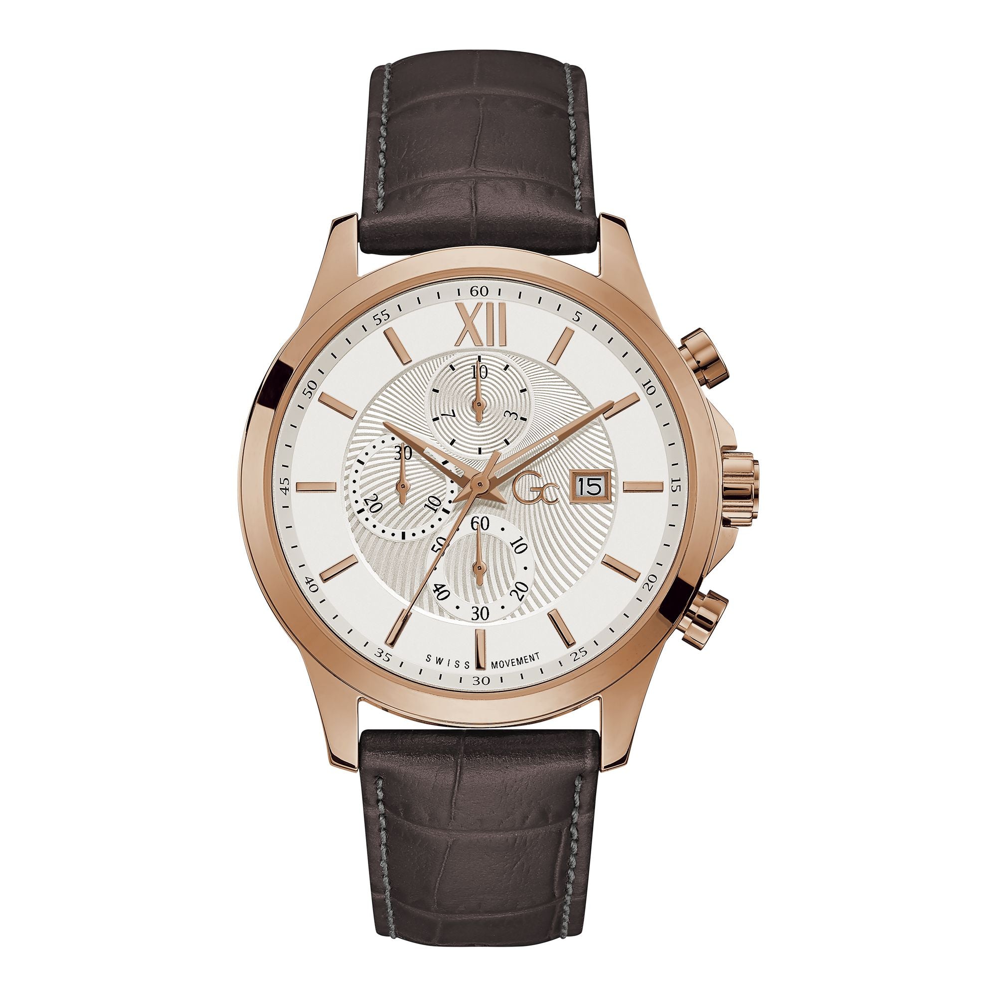 Guess Collection Off white Dial Chrono 44 mm Men's Watch Y27011G1MF