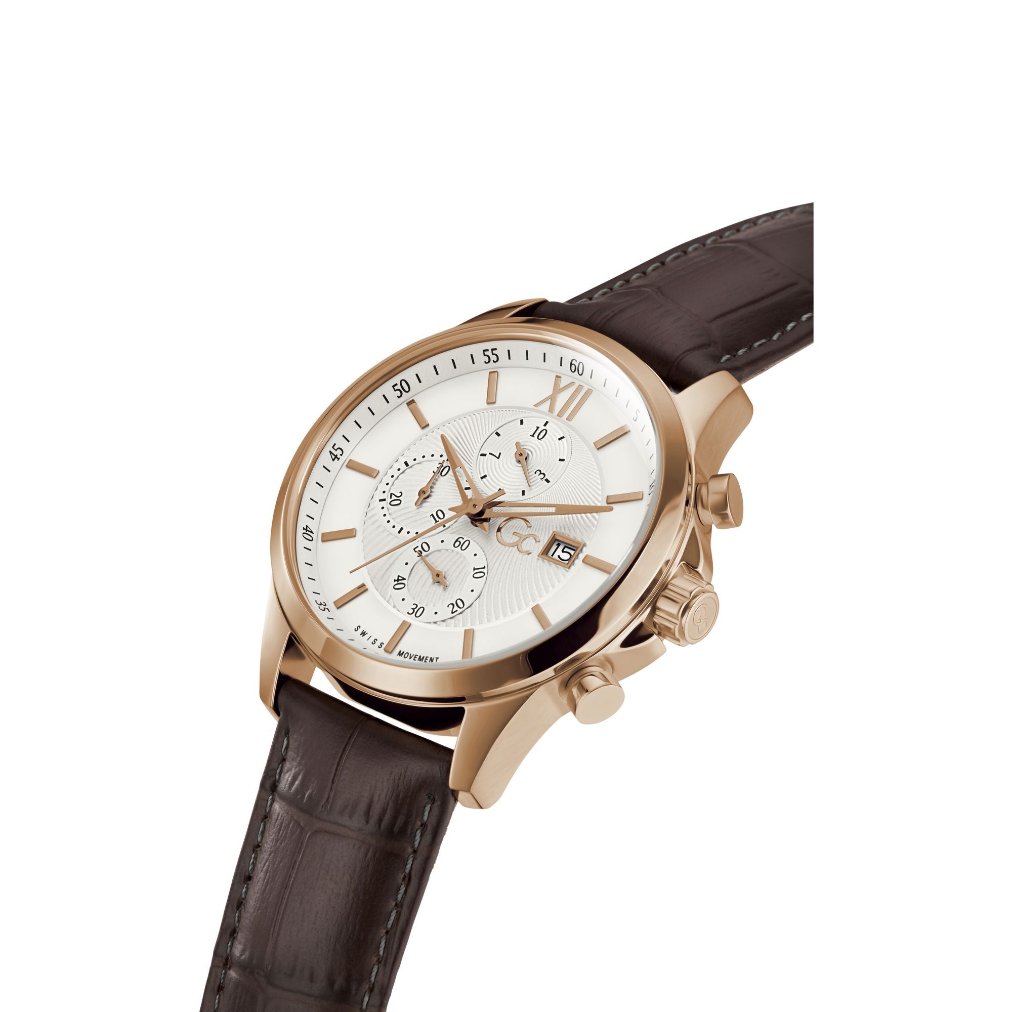 Guess Collection Off white Dial Chrono 44 mm Men's Watch Y27011G1MF