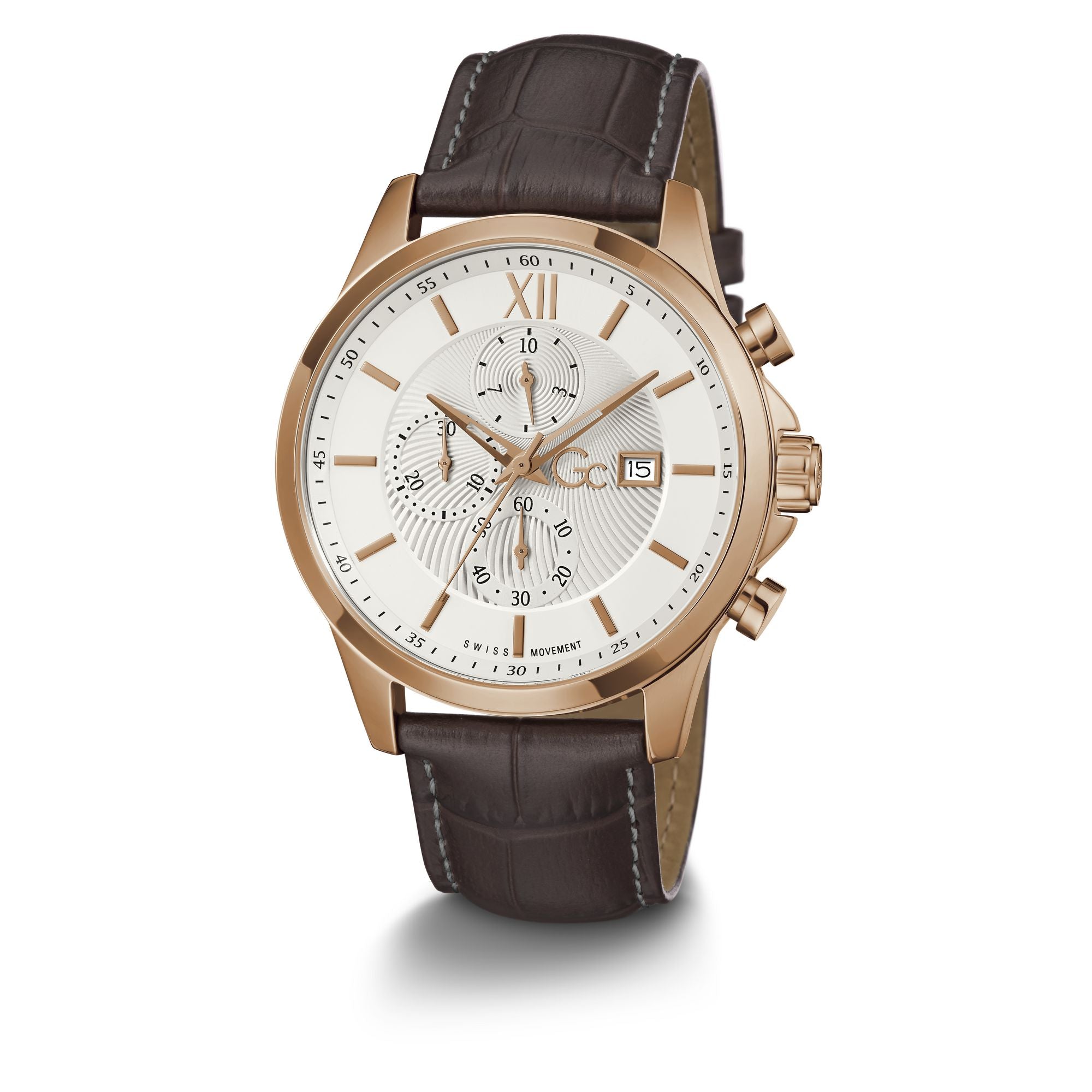 Guess Collection Off white Dial Chrono 44 mm Men's Watch Y27011G1MF