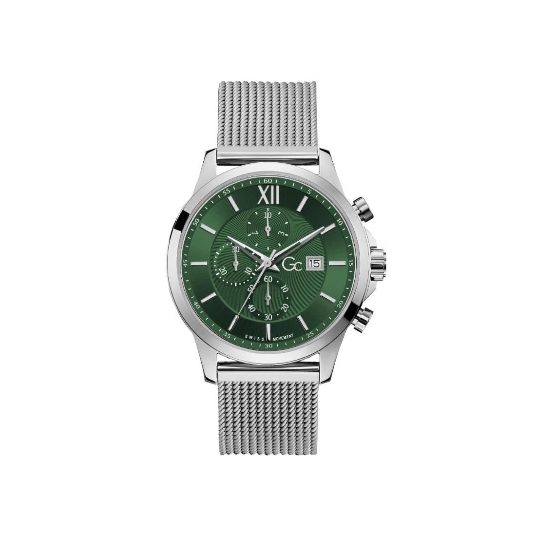 Guess Collection Men Green Dial 44 mm Analog Watch Y27012G9MF