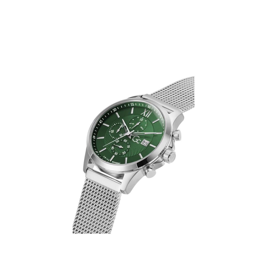 Guess Collection Men Green Dial 44 mm Analog Watch Y27012G9MF