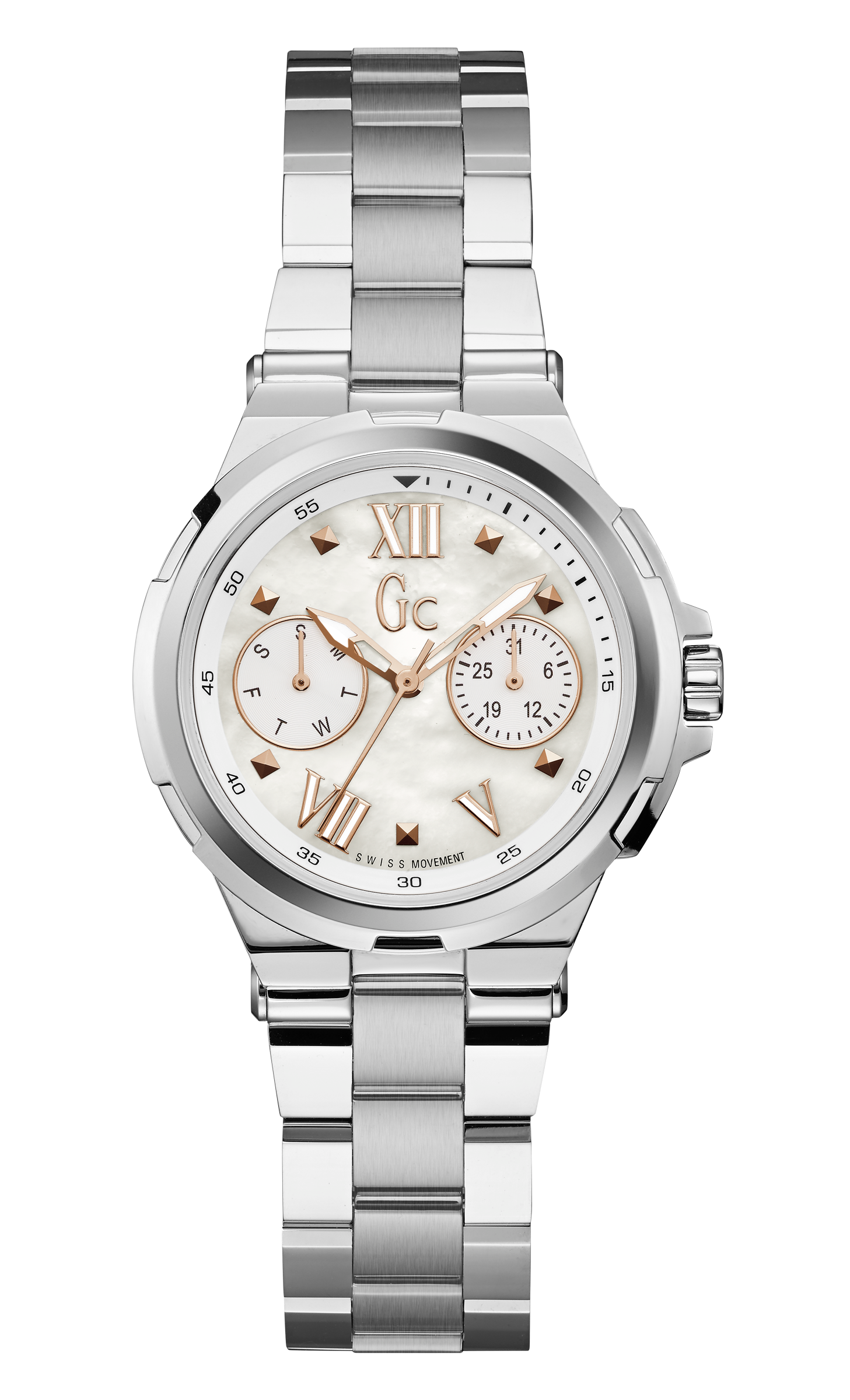 Guess Collection 34 mm Ladies Wrist Watch White Y29001L1