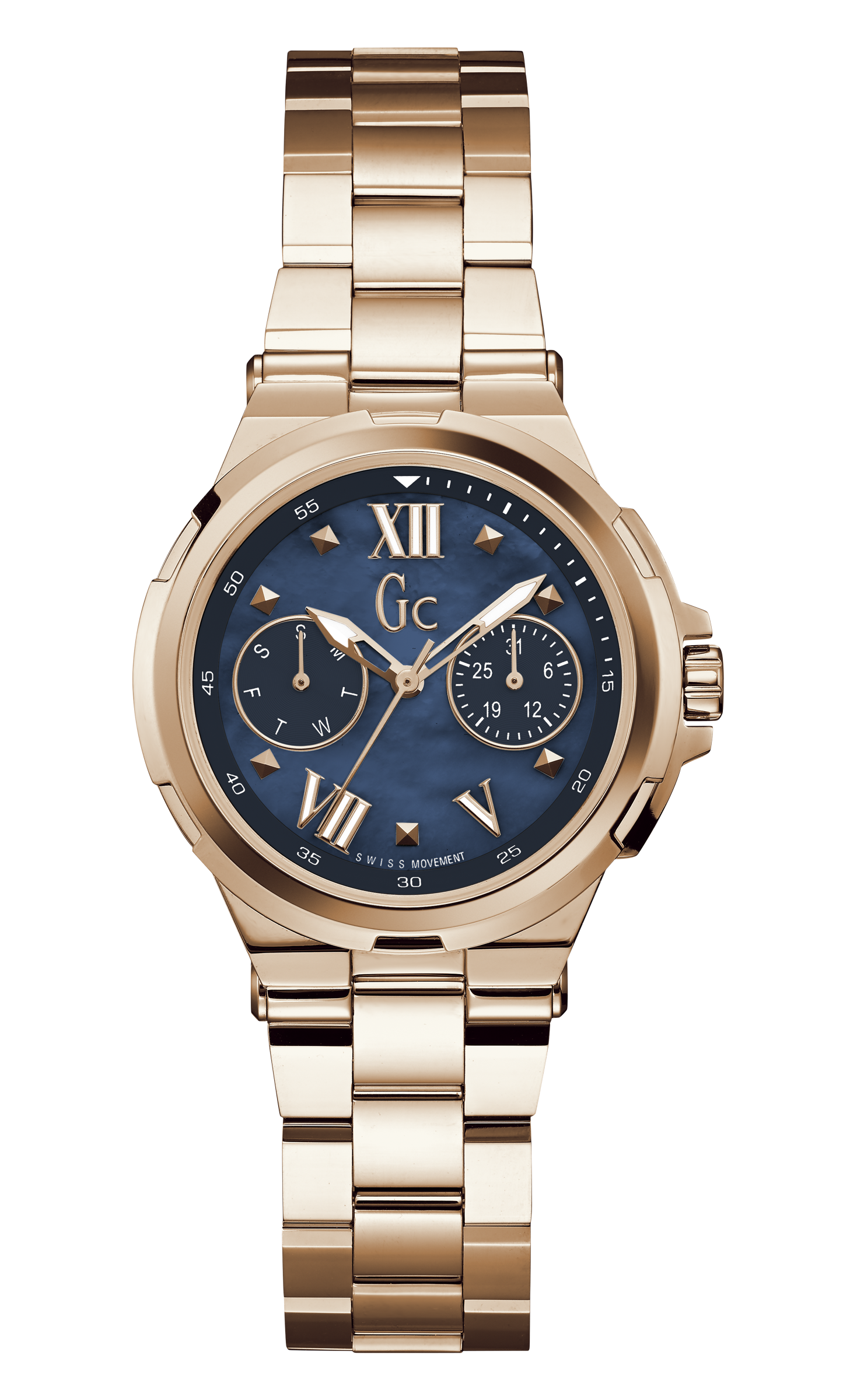 Guess Collection 34 mm Ladies Wrist Watch Blue Y29003L7