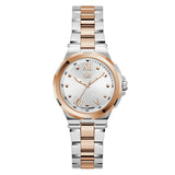 Guess Collection Gdr Structura White Round Dial Analog Women Watch Y29004L1MM