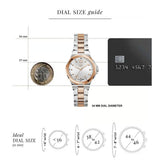 Guess Collection Gdr Structura White Round Dial Analog Women Watch Y29004L1MM