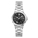 Guess Collection Gdr Structura Black Round Dial Analog Women Watch Y29005L2MM