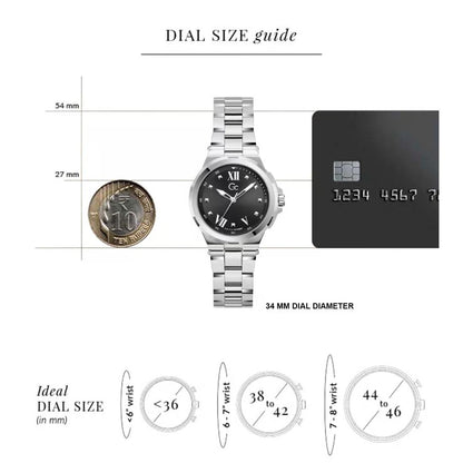 GC Gdr Structura Black Round Dial Analog Women Watch - Y29005L2MM