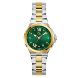 Guess Collection Gdr Structura Green Round Dial Analog Women Watch Y29007L9MM