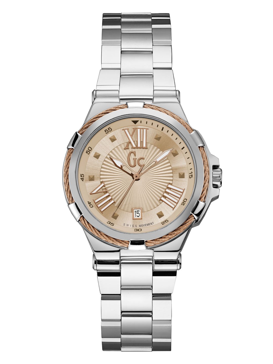 Guess Collection 36 mm Ladies Wrist Watch Rose Gold Y34007L3