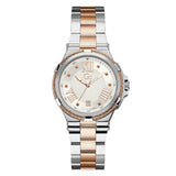 Guess Collection Gsc Structura Cable White Round Dial Analog Women Watch Y34008L1MM