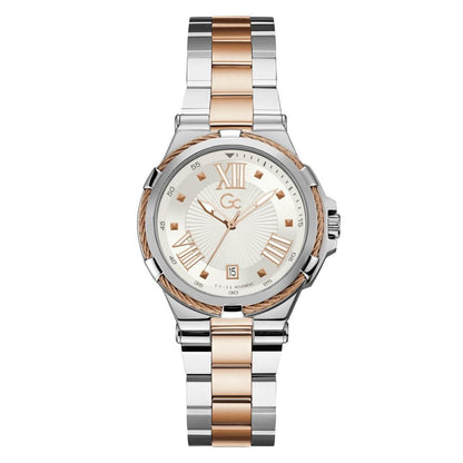 GC Gsc Structura Cable White Round Dial Analog Women Watch - Y34008L1MM