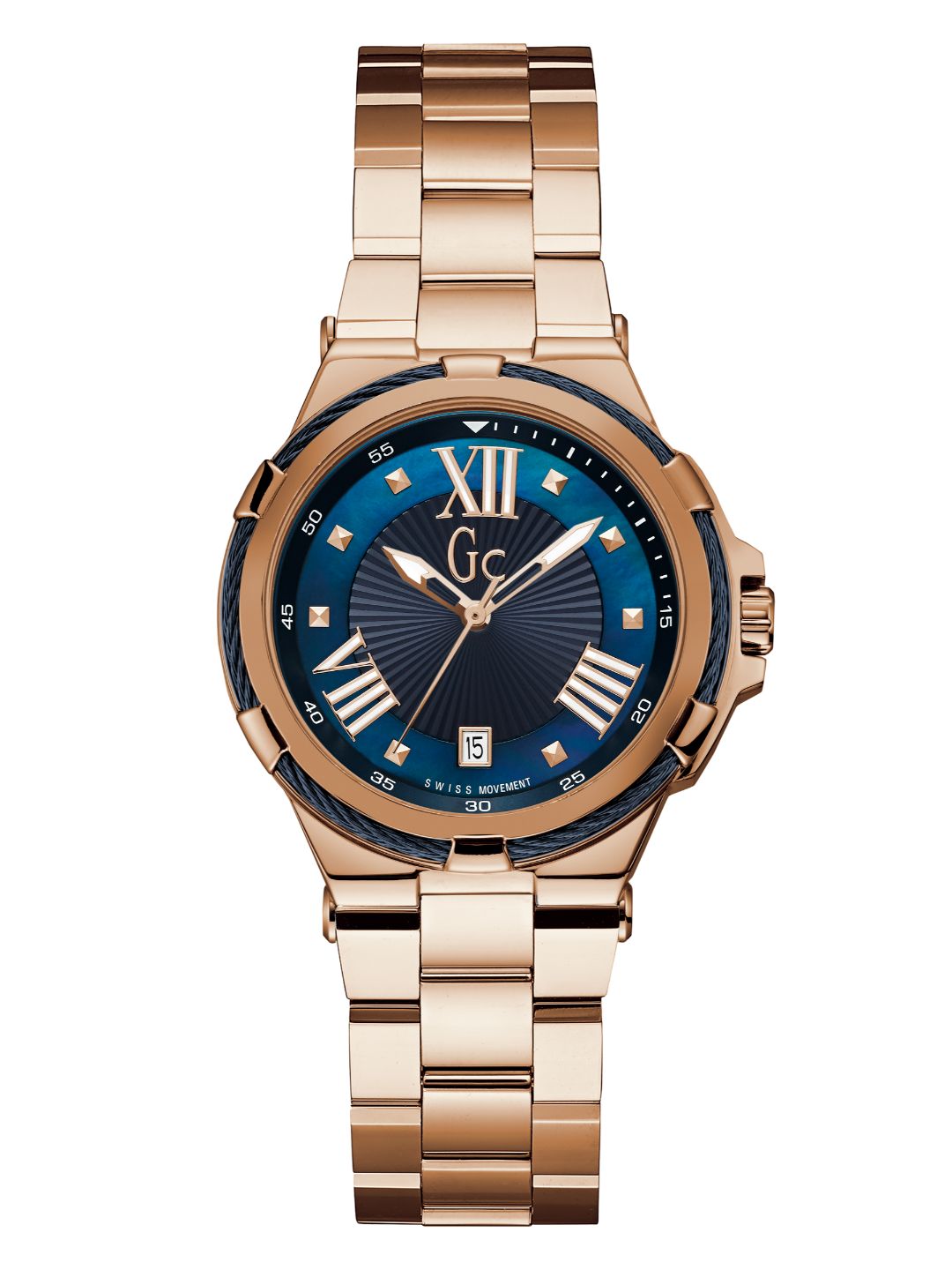 Guess Collection 36 mm Ladies Wrist Watch Blue Y34009L7