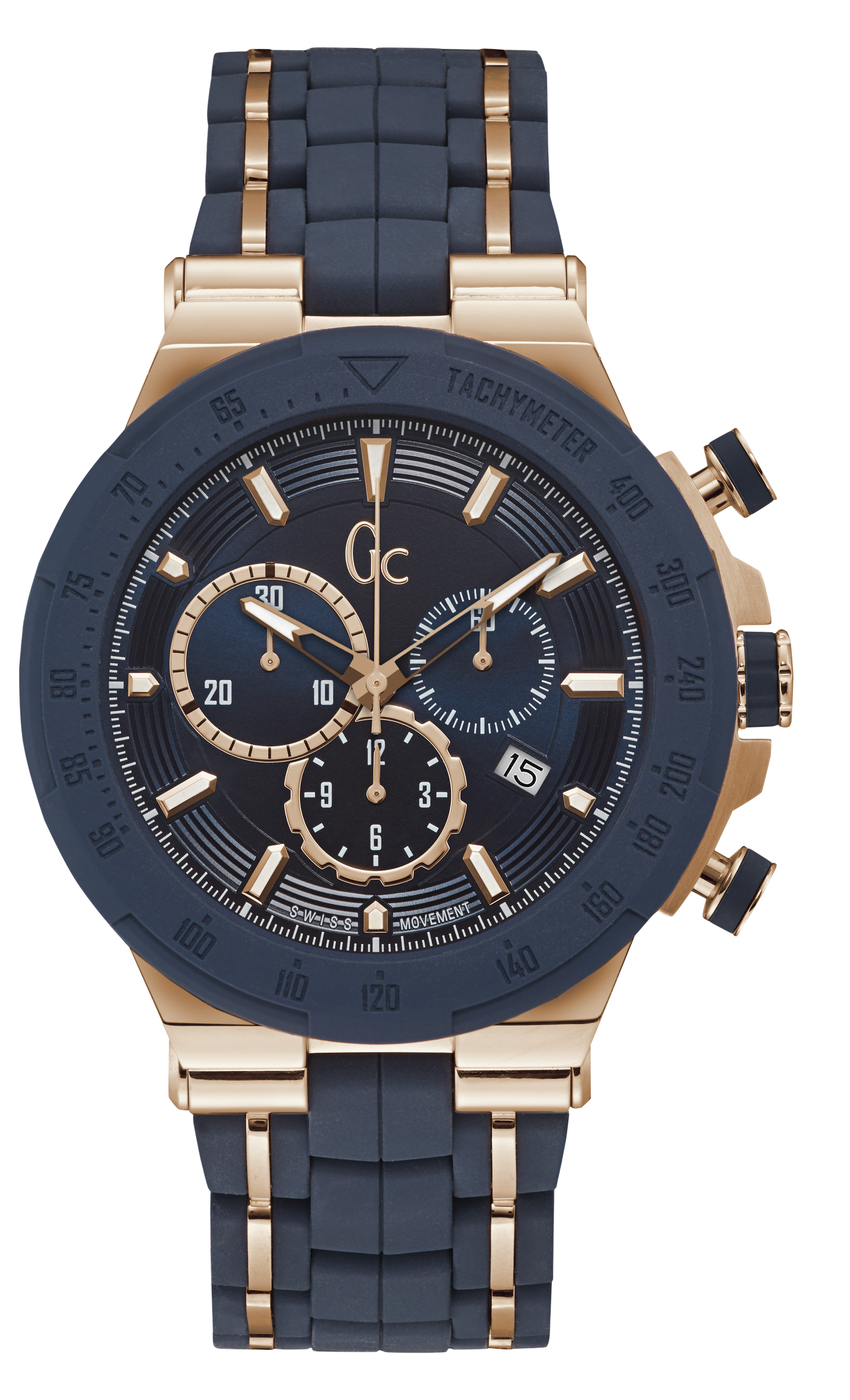 Guess Collection 45 mm Blue Dial Gents Watch Y35002G7