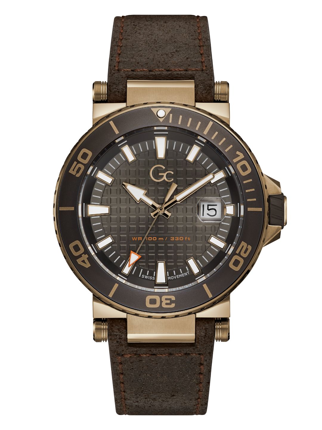 Guess Collection 44 mm Gents Wrist Watch Grey Y36001G5Mf