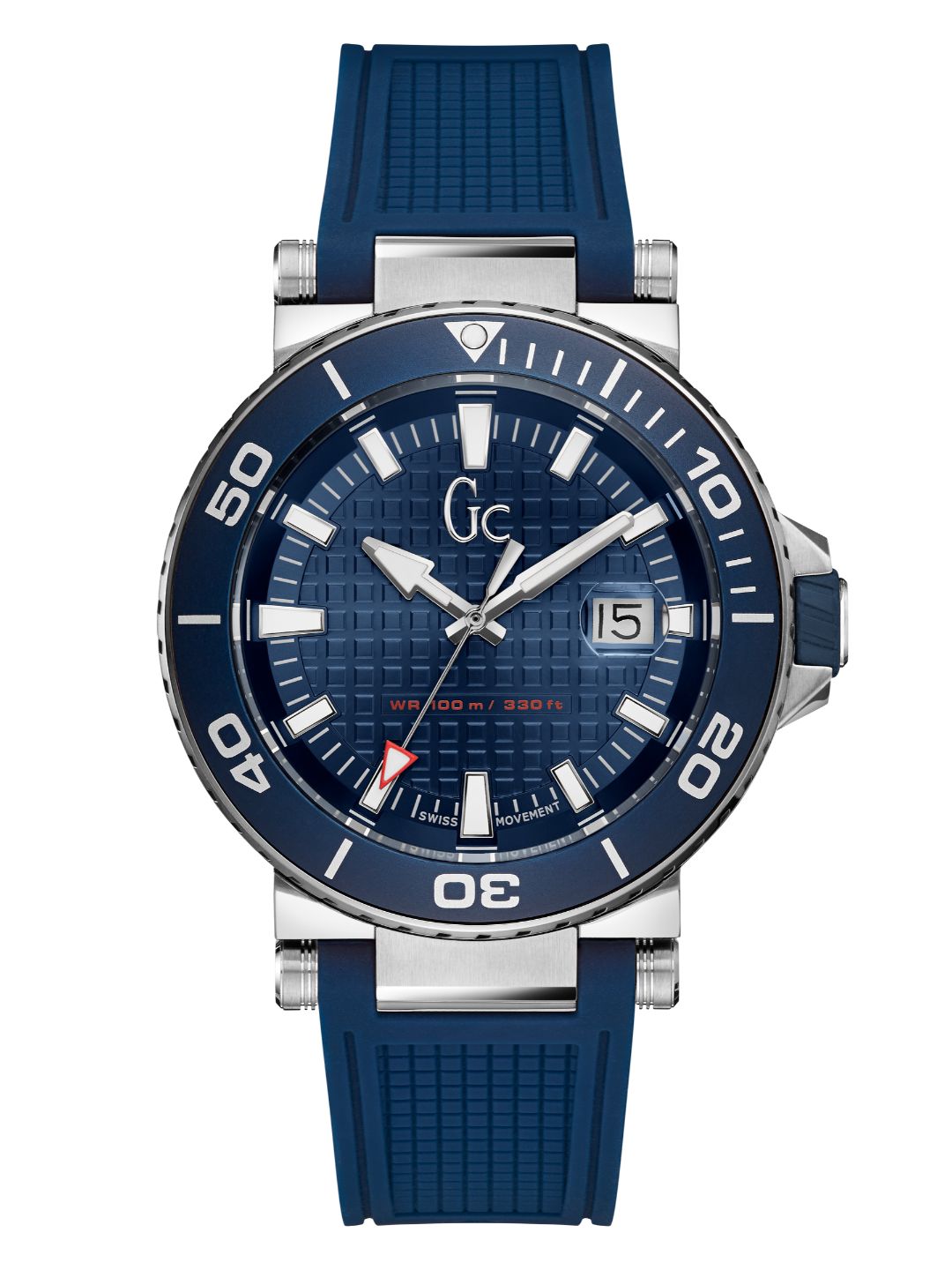 Guess Collection 44 mm Gents Wrist Watch Blue Y36003G7