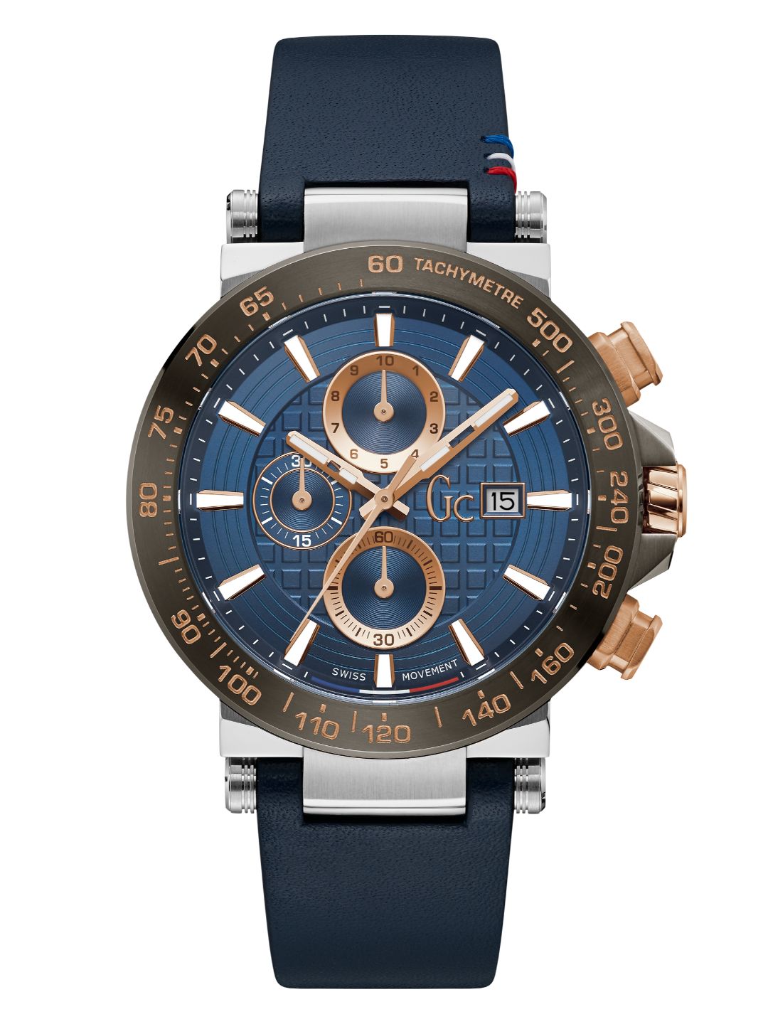 Guess Collection 44 mm Gents Wrist Watch Blue Y37010G7Mf
