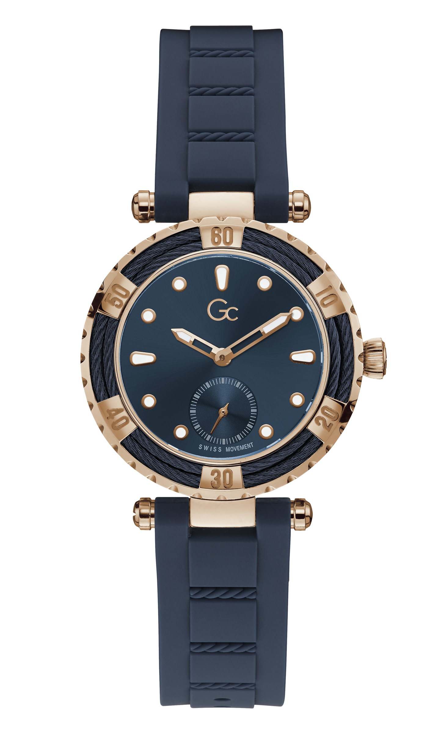 Guess Collection 34 mm Ladies Wrist Watch Blue Y41006L7Mf