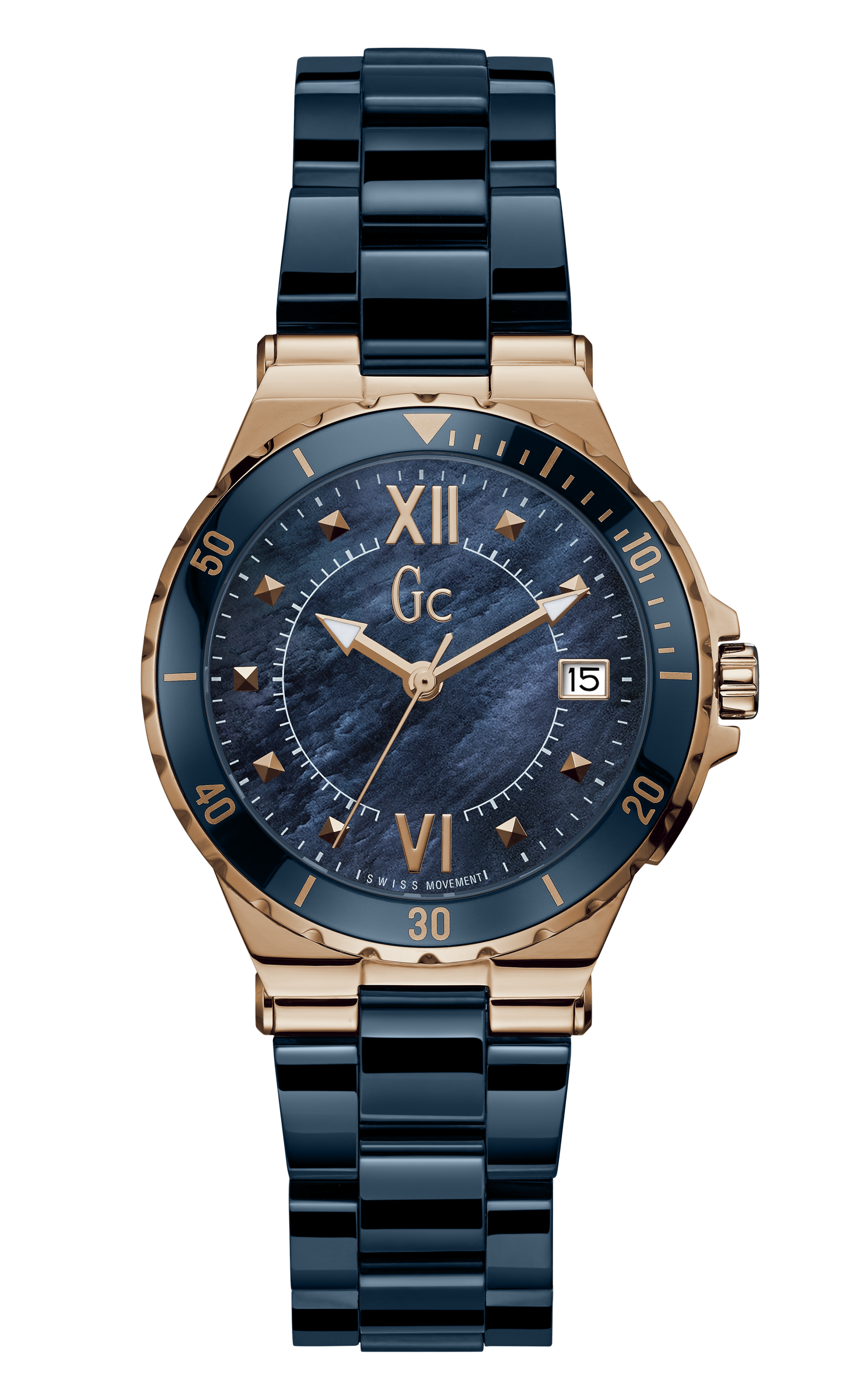 Guess Collection 36 mm Blue Dial Ladies Watch Y42003L7