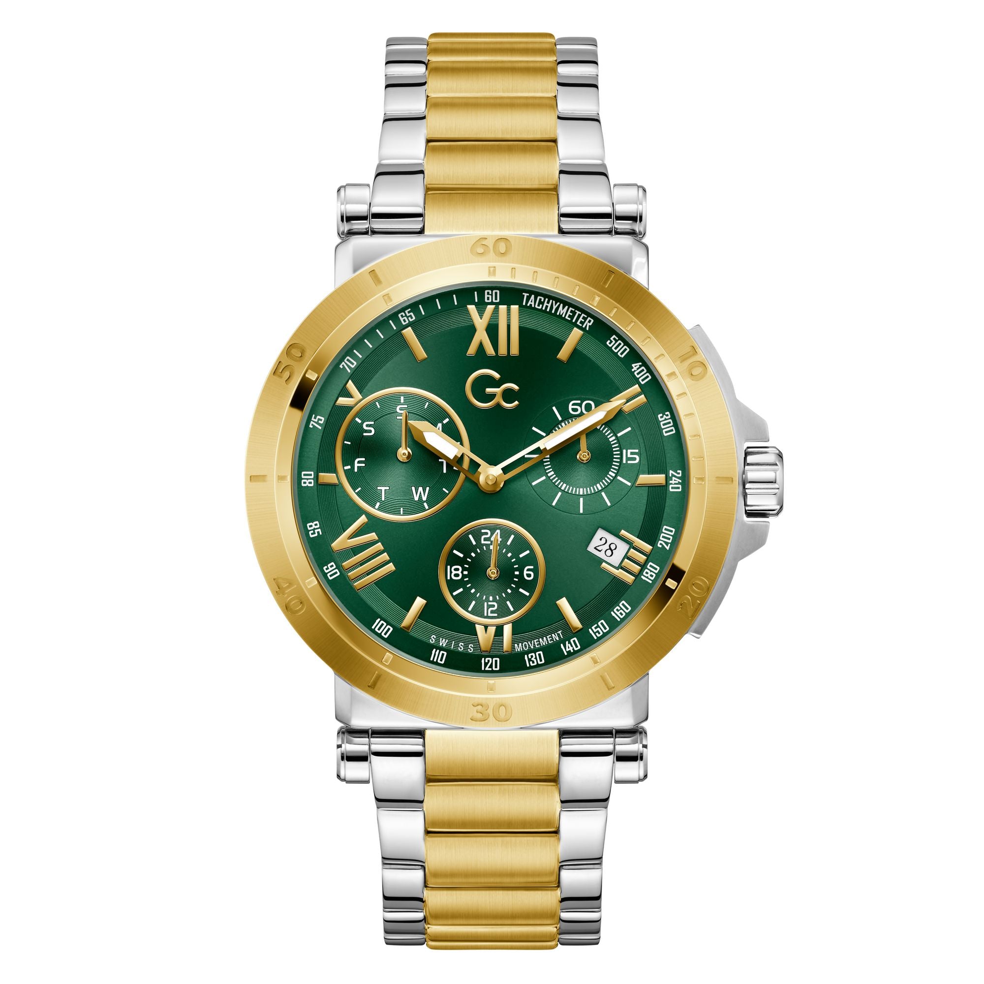 Guess Collection Green Dial Multifunction 44 mm Men's Watch Y44011G9M