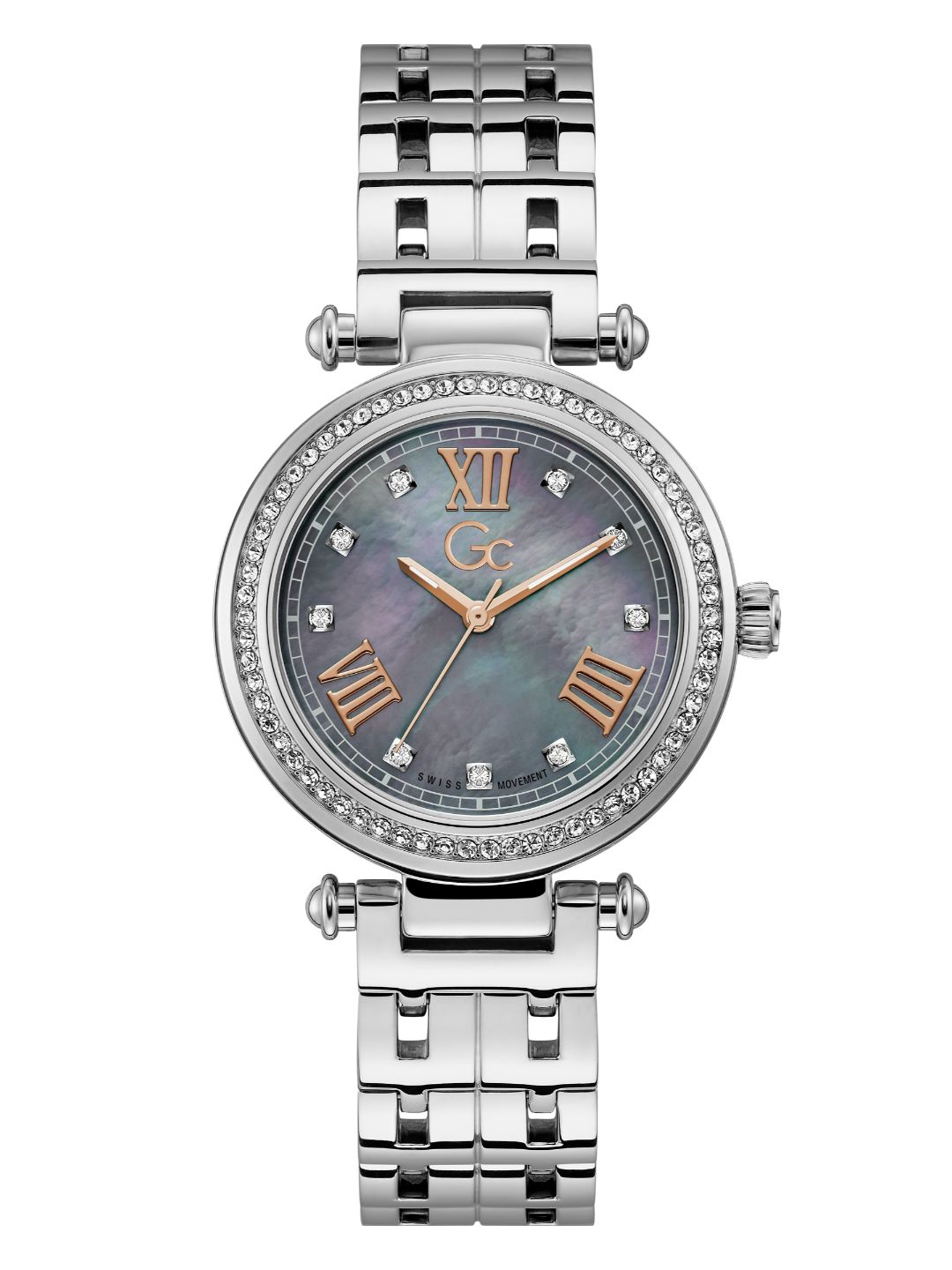 Guess Collection 36 mm Ladies Wrist Watch Grey Y46001L5Mf