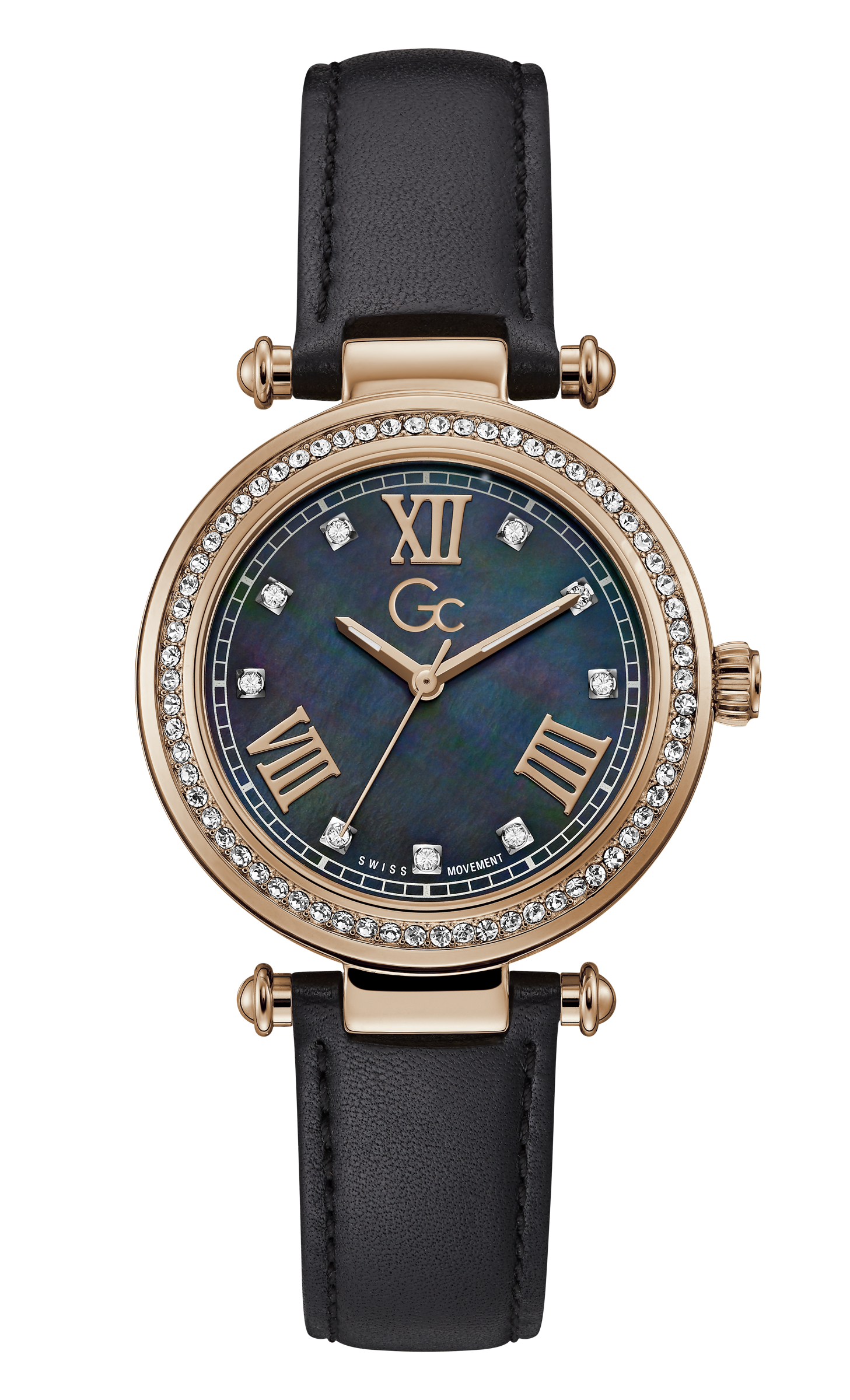 Guess Collection 36 mm Black Dial Ladies Watch Y46005L2MF