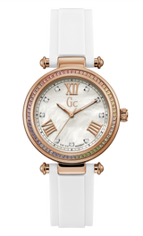 Guess Collection 36 mm White Dial Ladies Watch Y46009L1MF