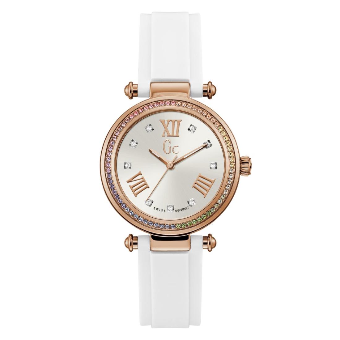 GC Gsc Primechic White Round Dial Analog Women Watch - Y46009L1MM