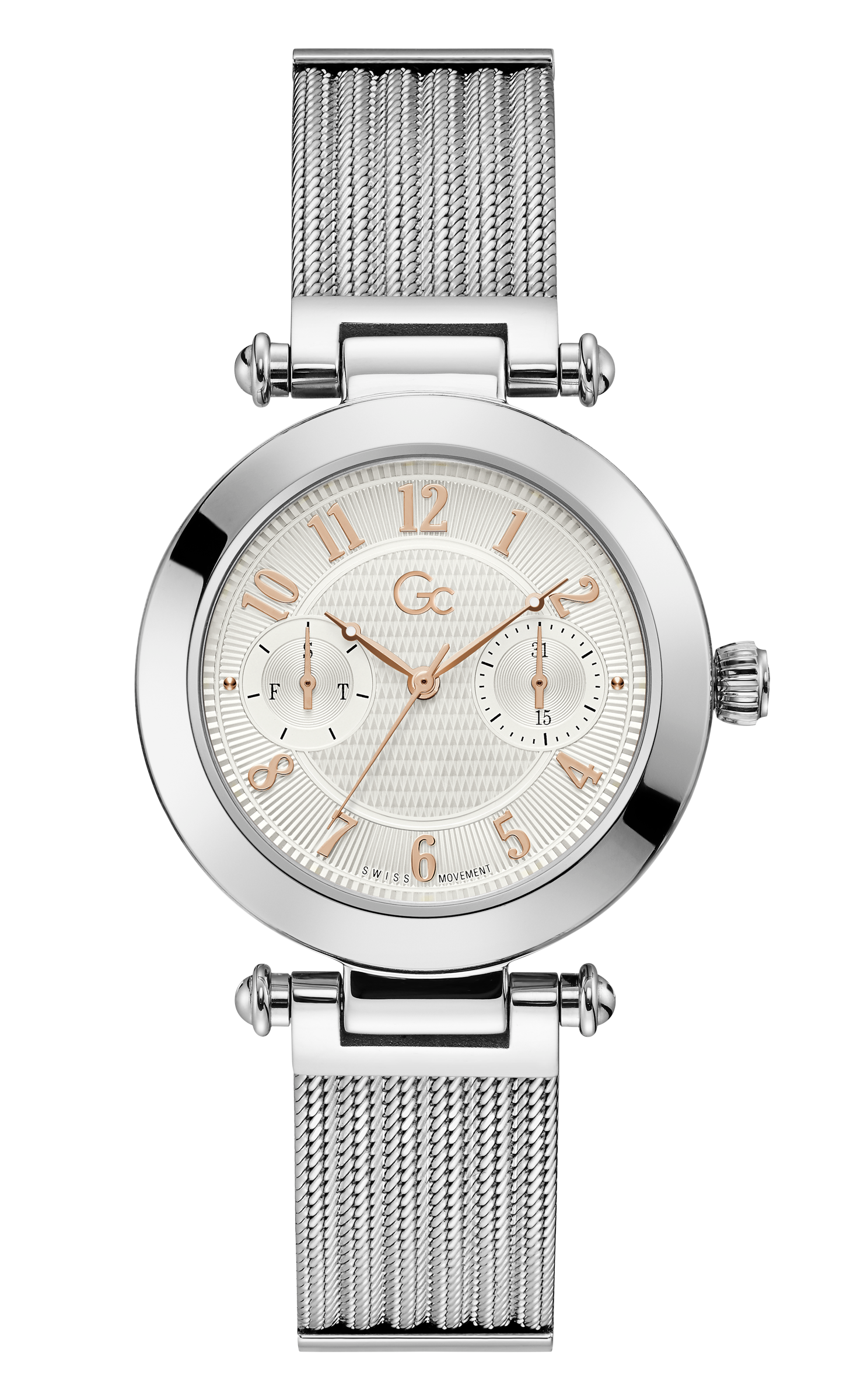 Guess Collection 36 mm Silver Dial Ladies Watch Y48001L1MF