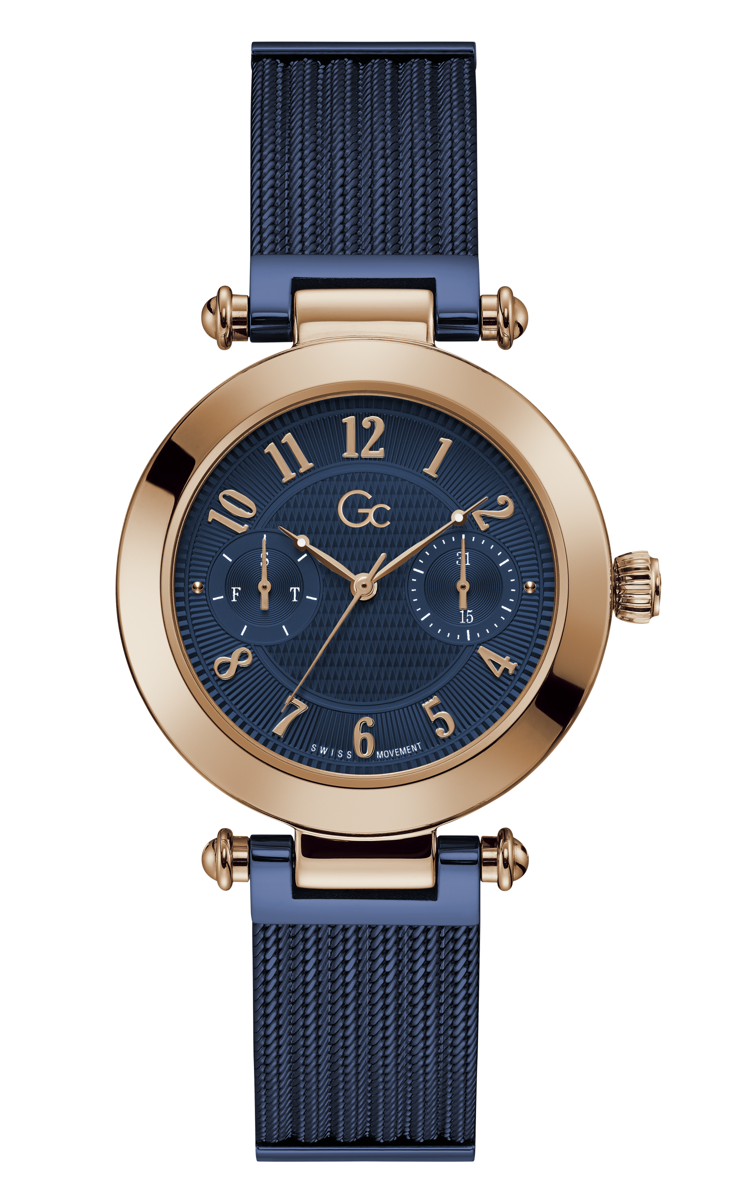 Guess Collection 36 mm Blue Dial Ladies Watch Y48005L7MF