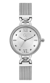 Guess Collection 34 mm Silver Dial Ladies Watch Y49001L1MF