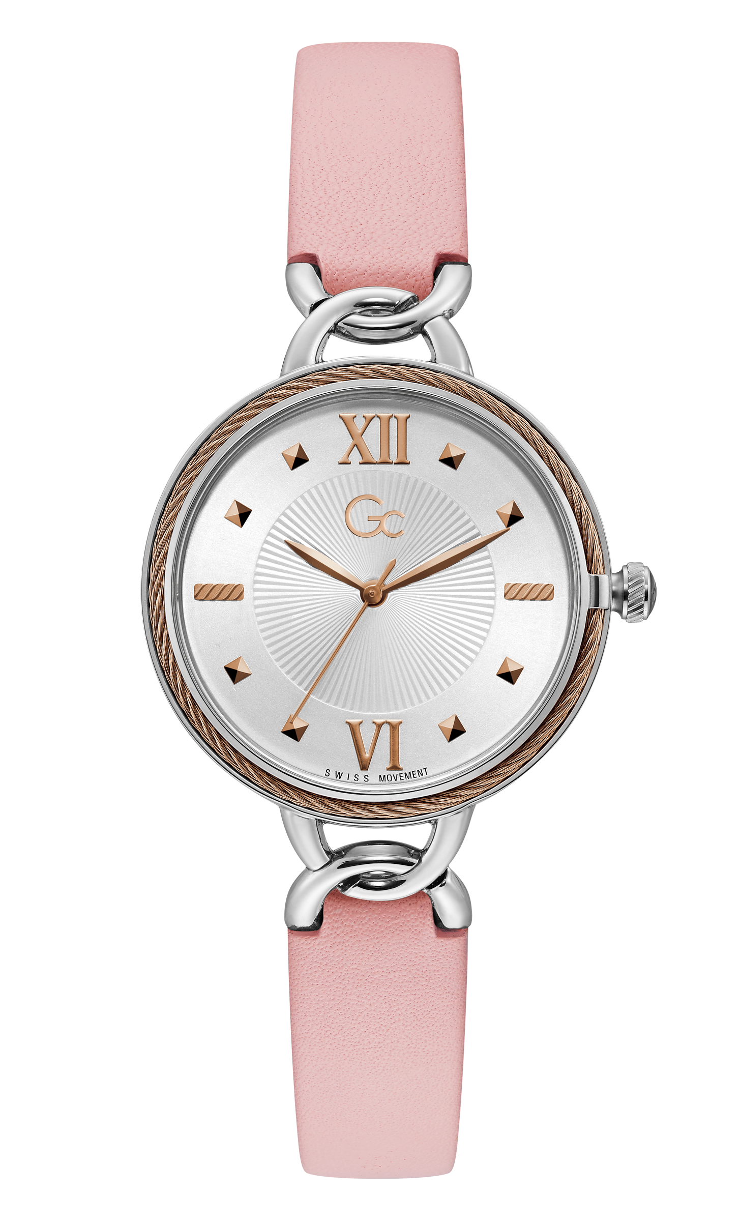 Guess Collection 34 mm Silver Dial Ladies Watch Y49005L1MF
