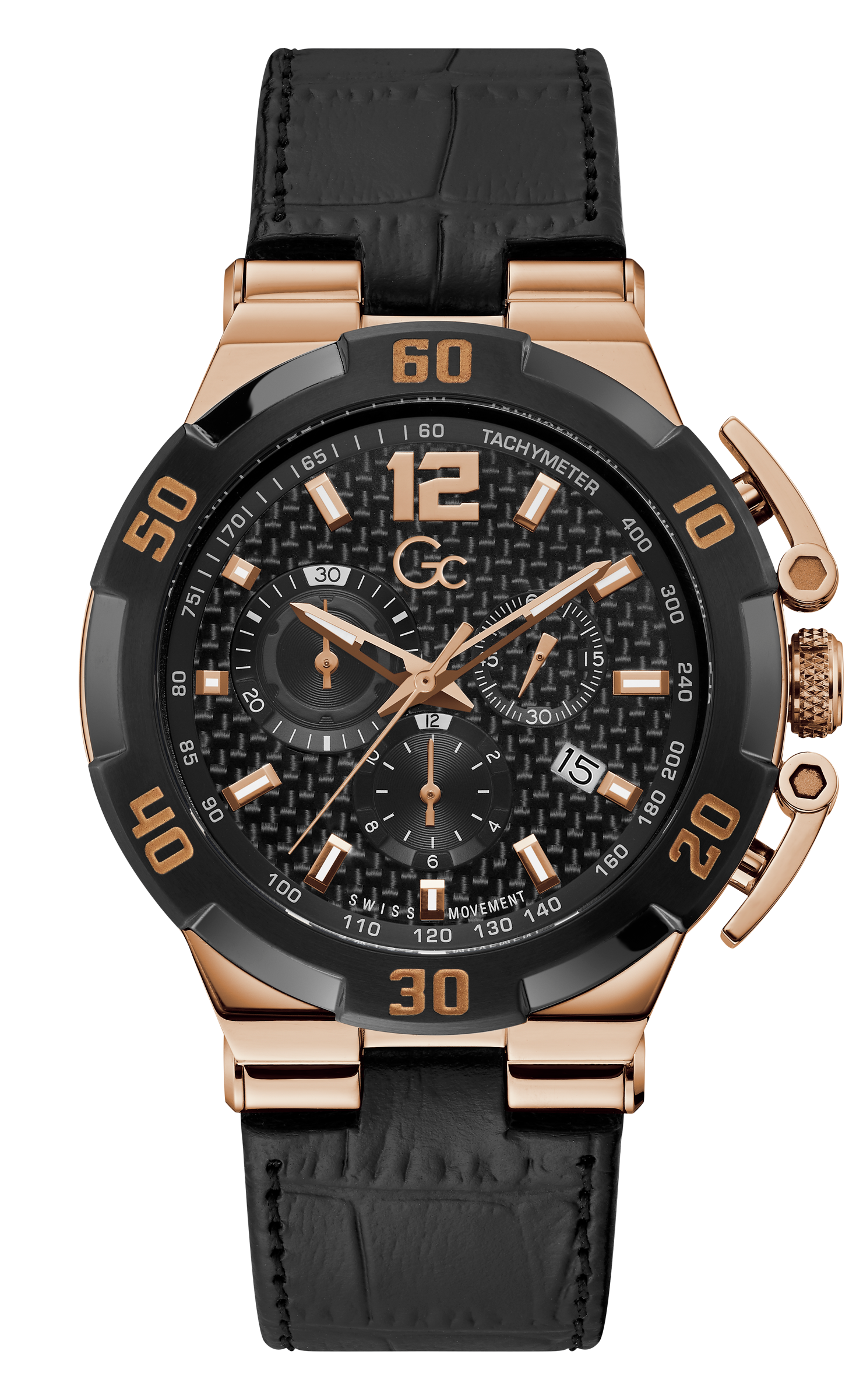 Guess Collection 44 mm Black Dial Gents Watch Y52002G2MF