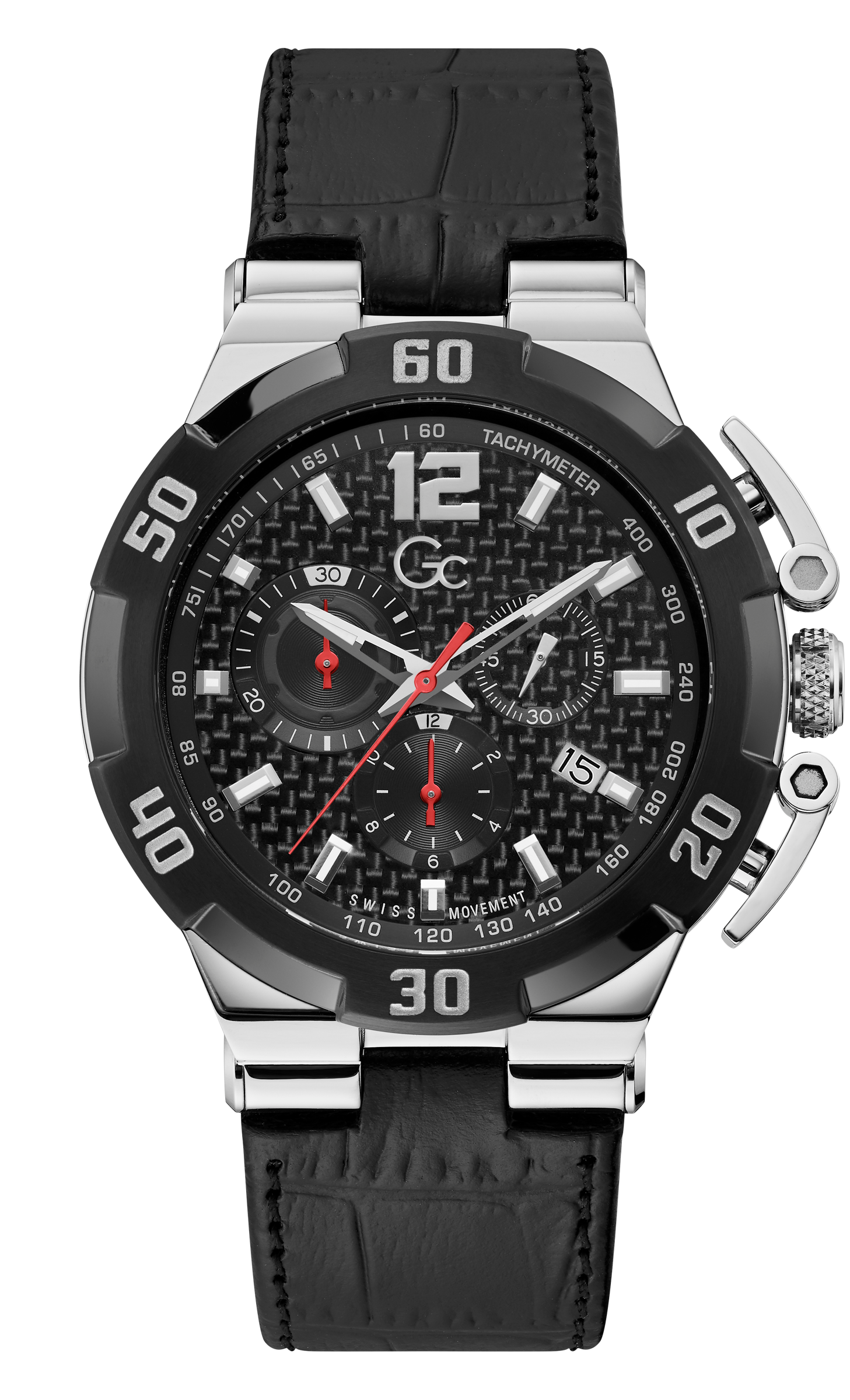 Guess Collection 44 mm Black Dial Gents Watch Y52004G2MF