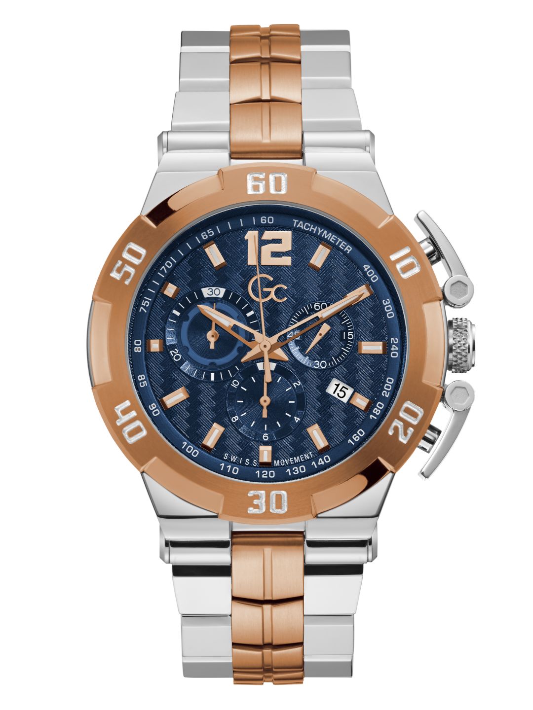 Guess Collection 44 mm Gents Wrist Watch Blue Y52007G7Mf