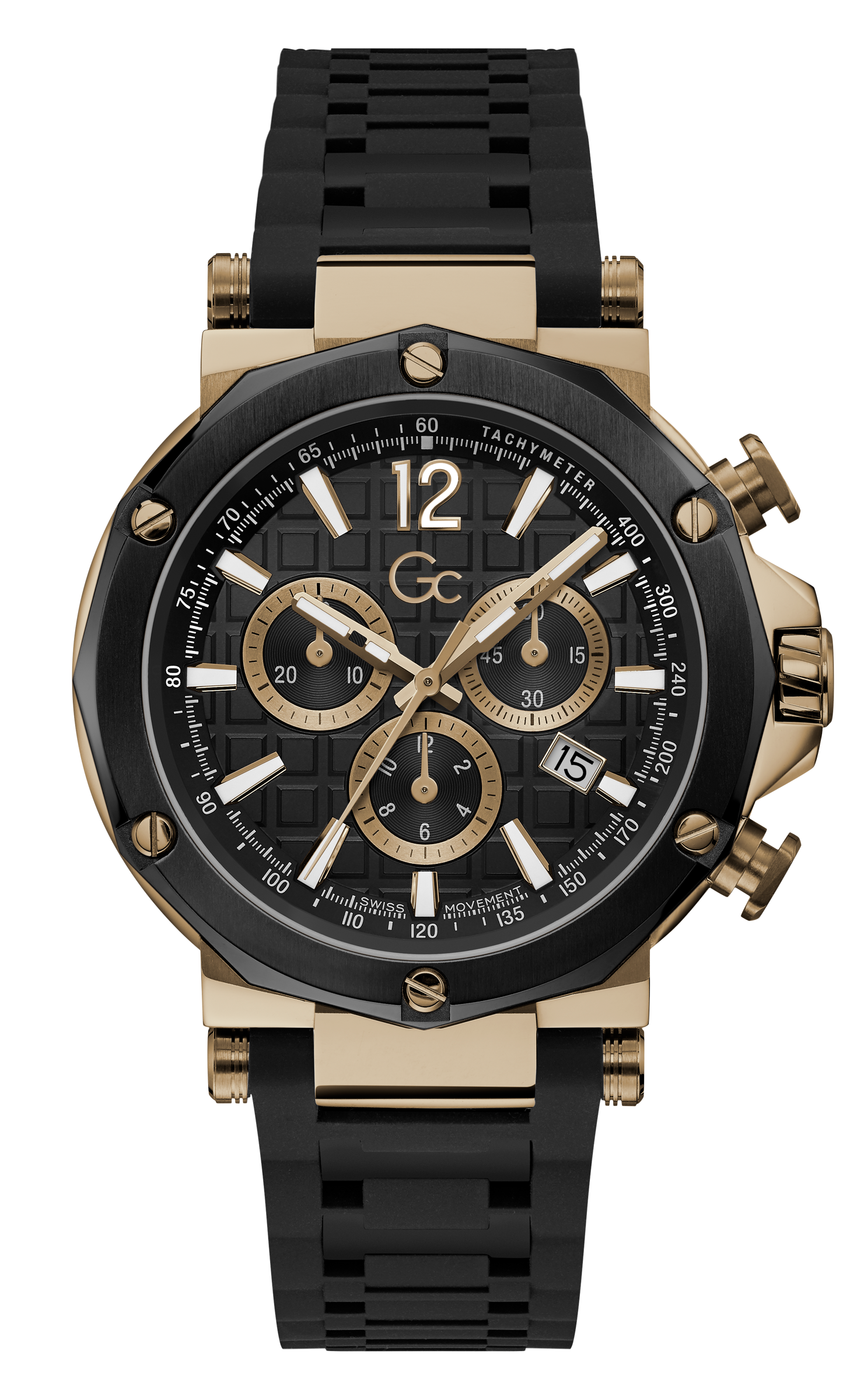 Guess Collection 44 mm Black Dial Gents Watch Y53008G2MF