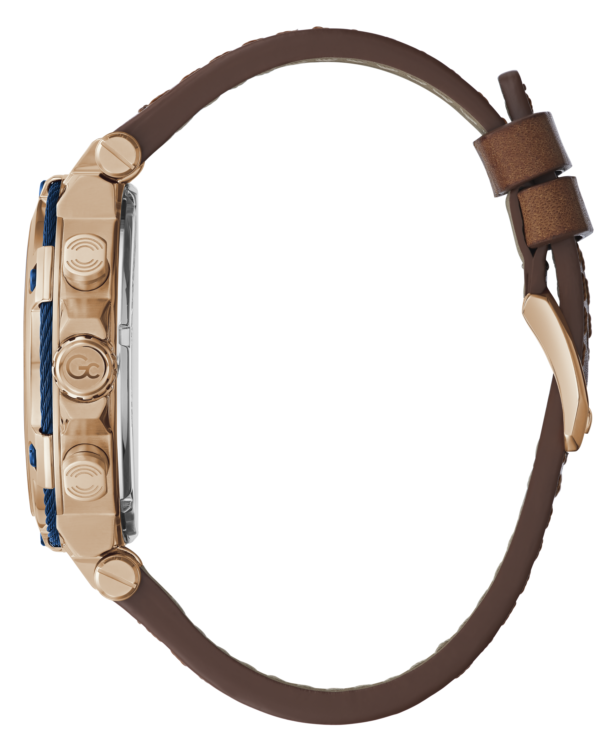 Guess Collection 44 mm Blue Dial Gents Watch Y54005G7MF