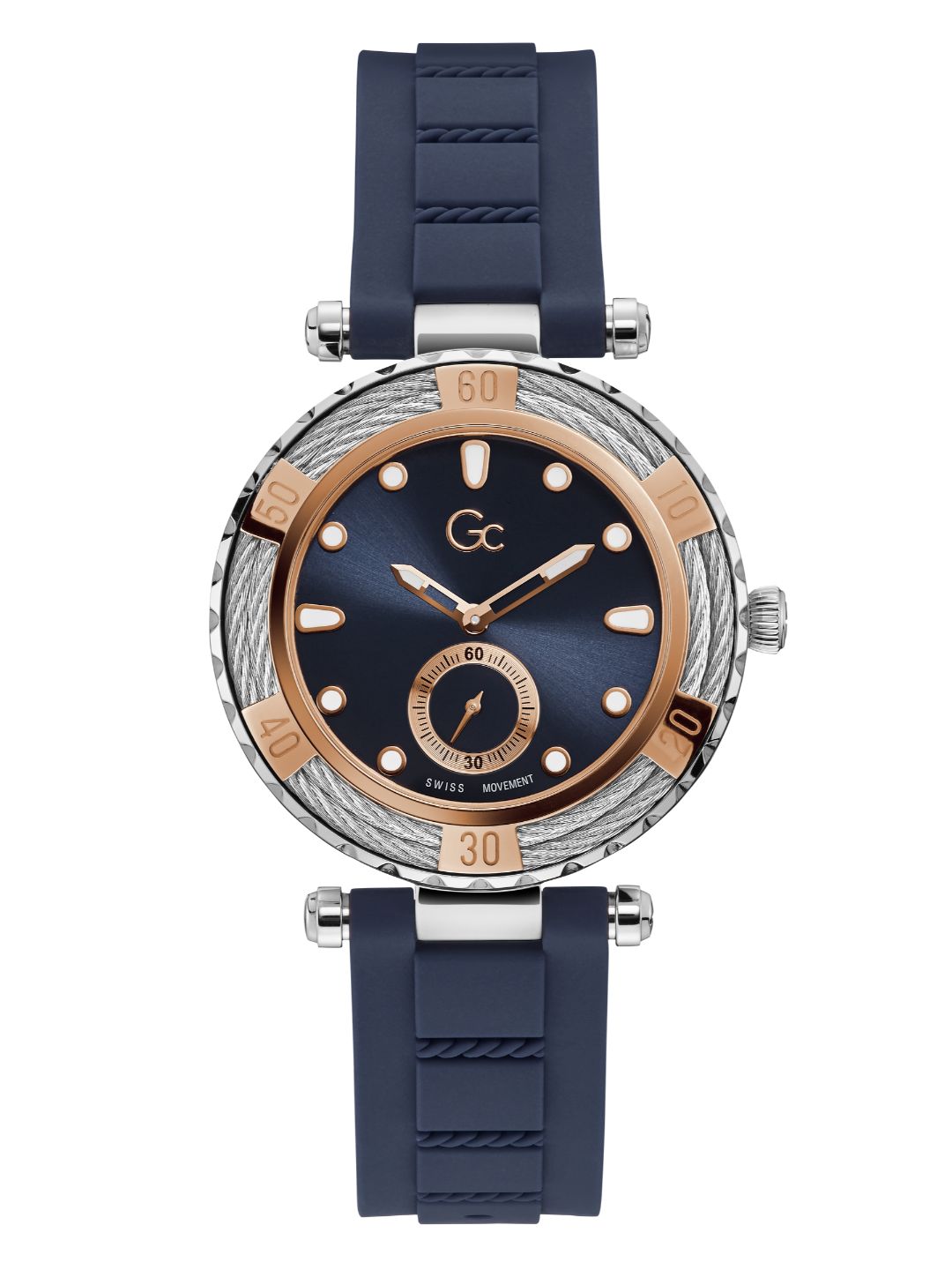 Guess Collection 38 mm Ladies Wrist Watch Blue Y55001L7Mf