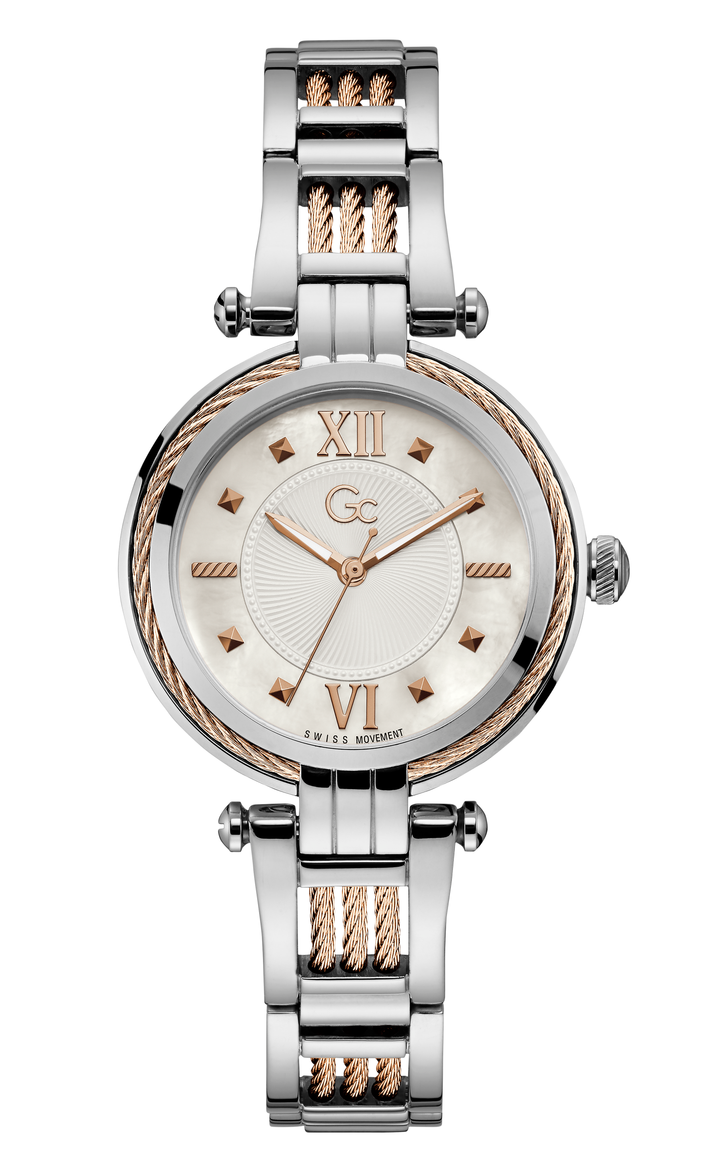 Guess Collection White Dial Quartz Analog Women Watch Y56003L1MF