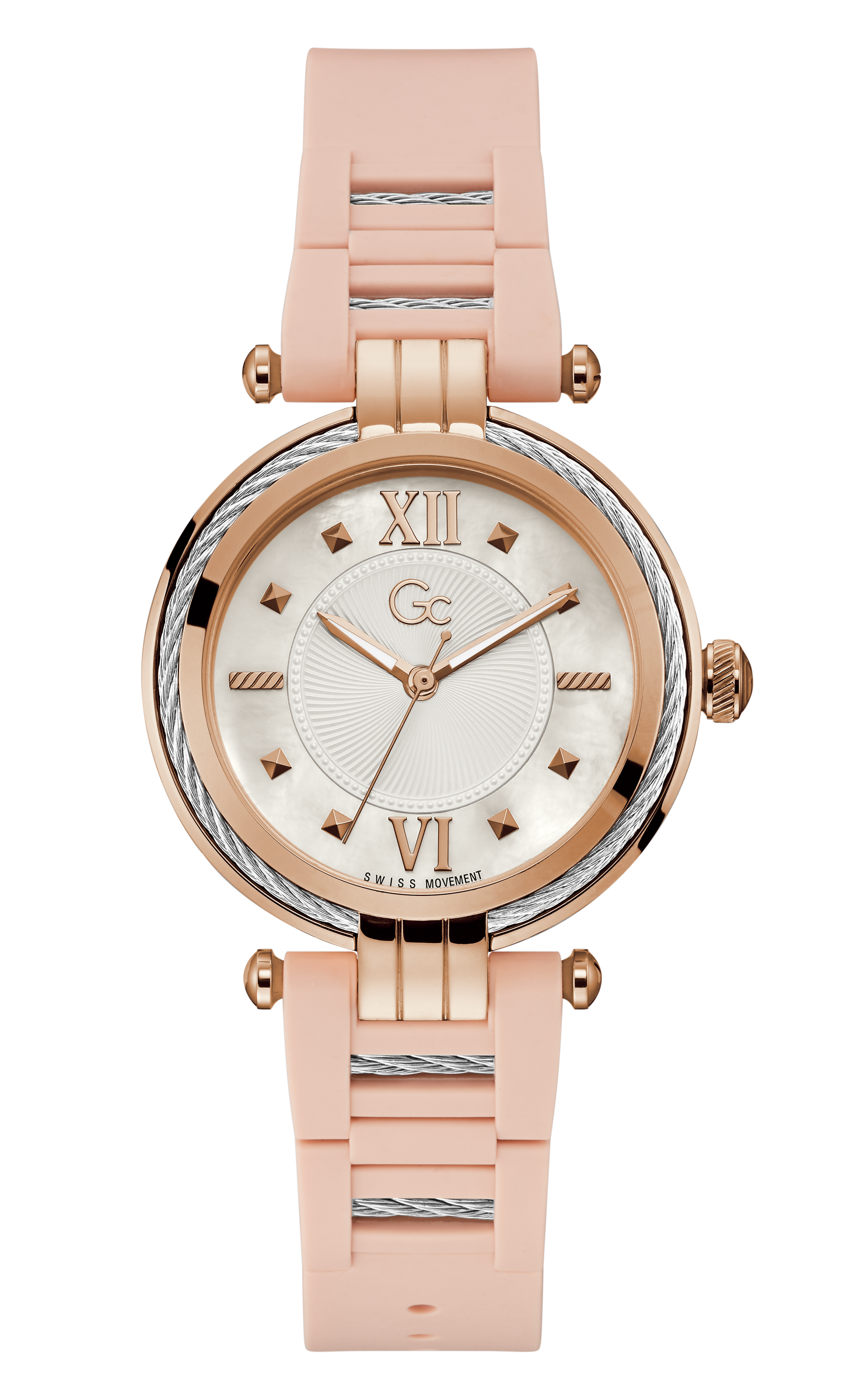 Guess Collection 36 mm White Dial Quartz Analog Women Watch Y56005L1MF