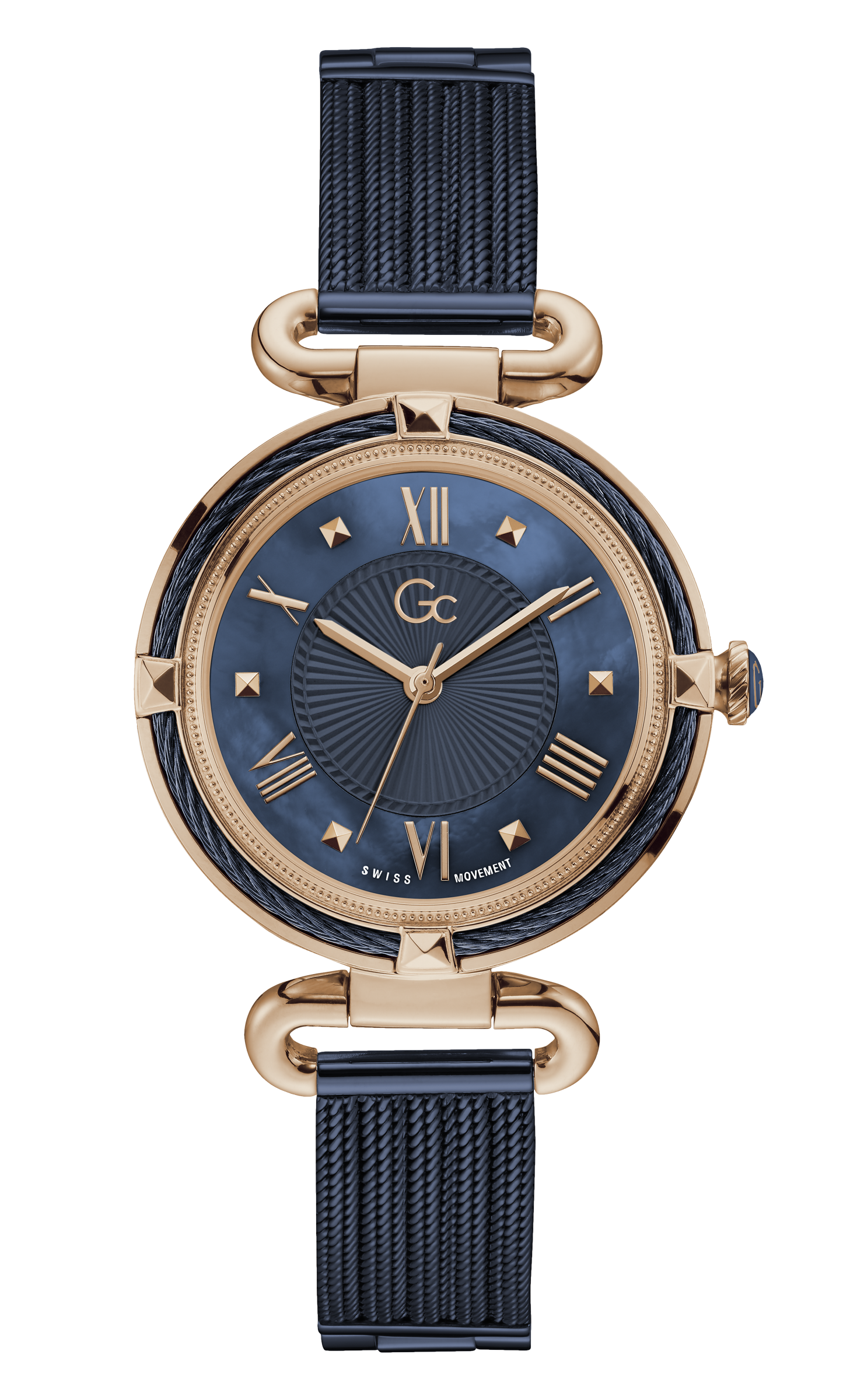Guess Collection 36 mm Blue Dial Ladies Watch Y58008L7MF
