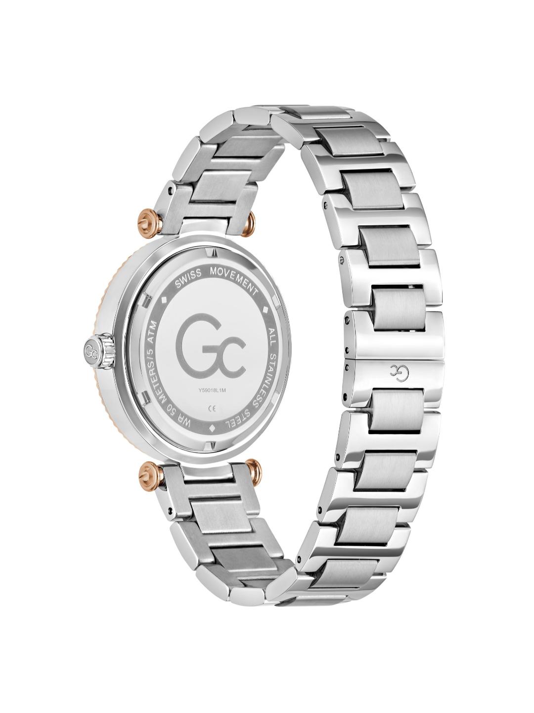 Guess Collection Sportchic 36.5 mm White Dial Women Analog Watch Y59018L1M