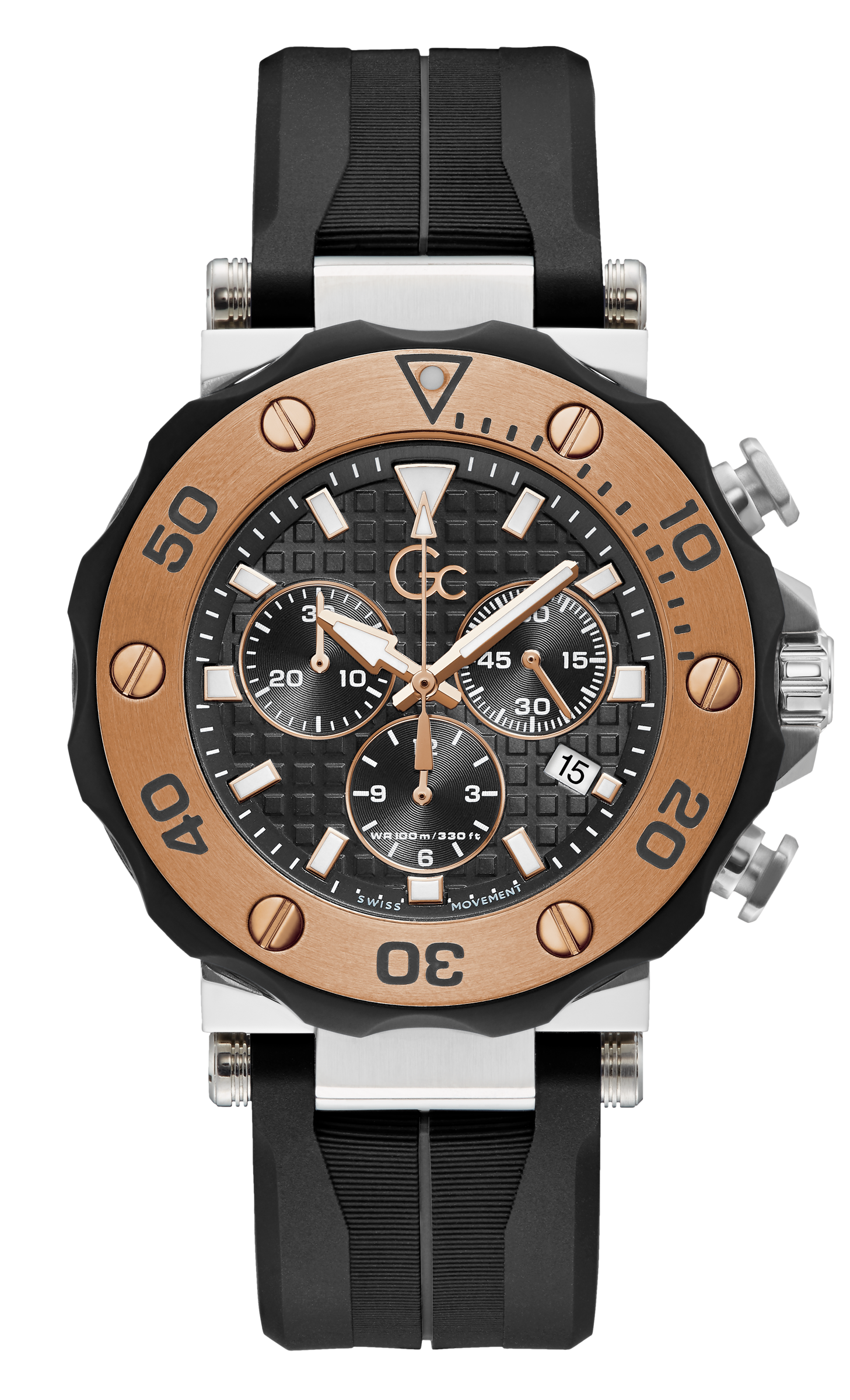 Guess Collection 44 mm Gents Wrist Watch Black Y63003G2Mf