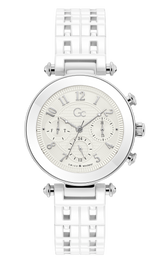 Guess Collection 36 mm Silver Dial Quartz 2 Time Zones Women Watch Y65004L1MF