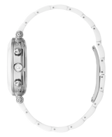 Guess Collection 36 mm Silver Dial Quartz 2 Time Zones Women Watch Y65004L1MF