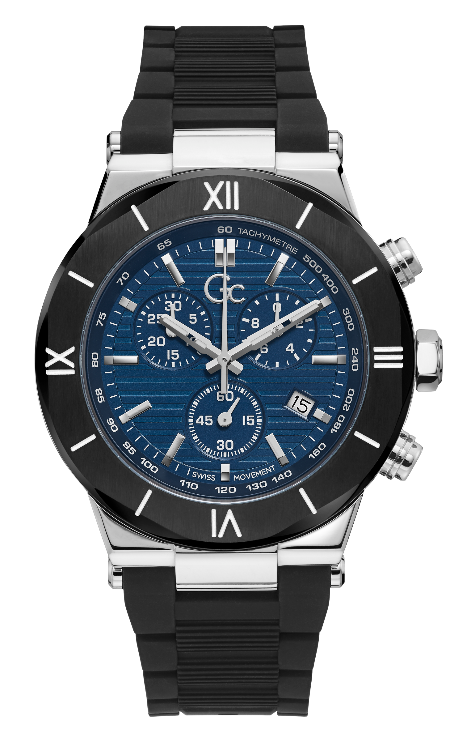 Guess Collection 44 mm Blue Dial Gents Watch Y69002G7MF