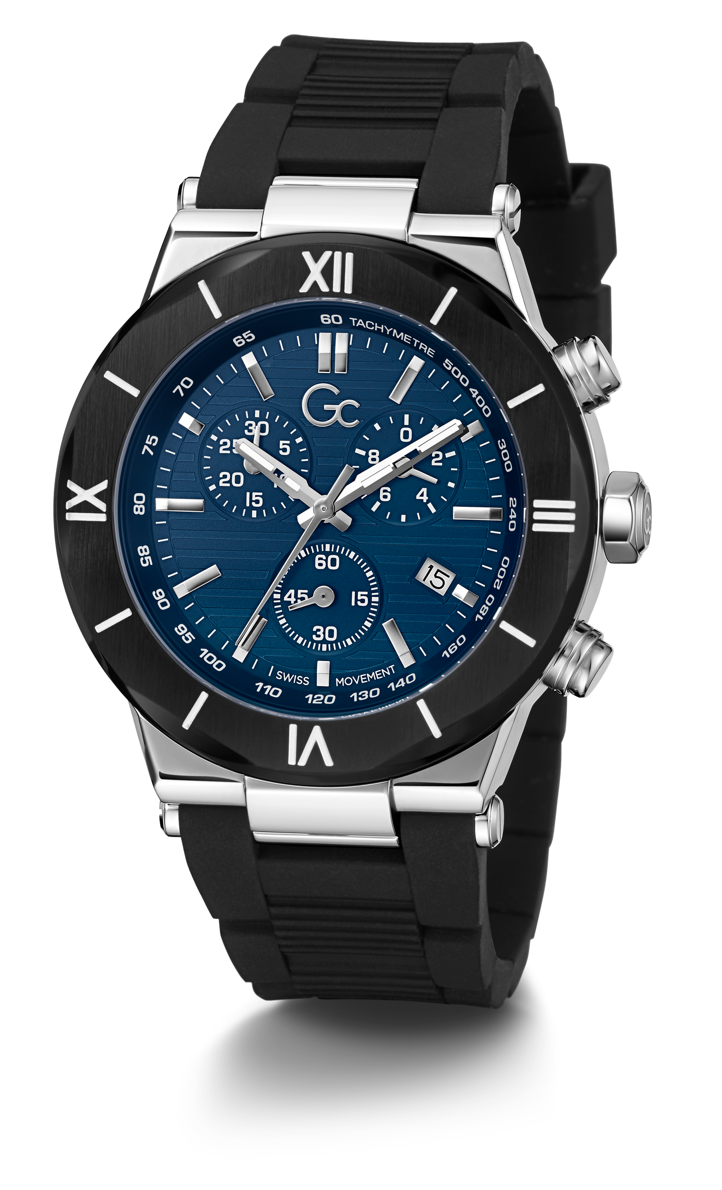 Guess Collection 44 mm Blue Dial Gents Watch Y69002G7MF