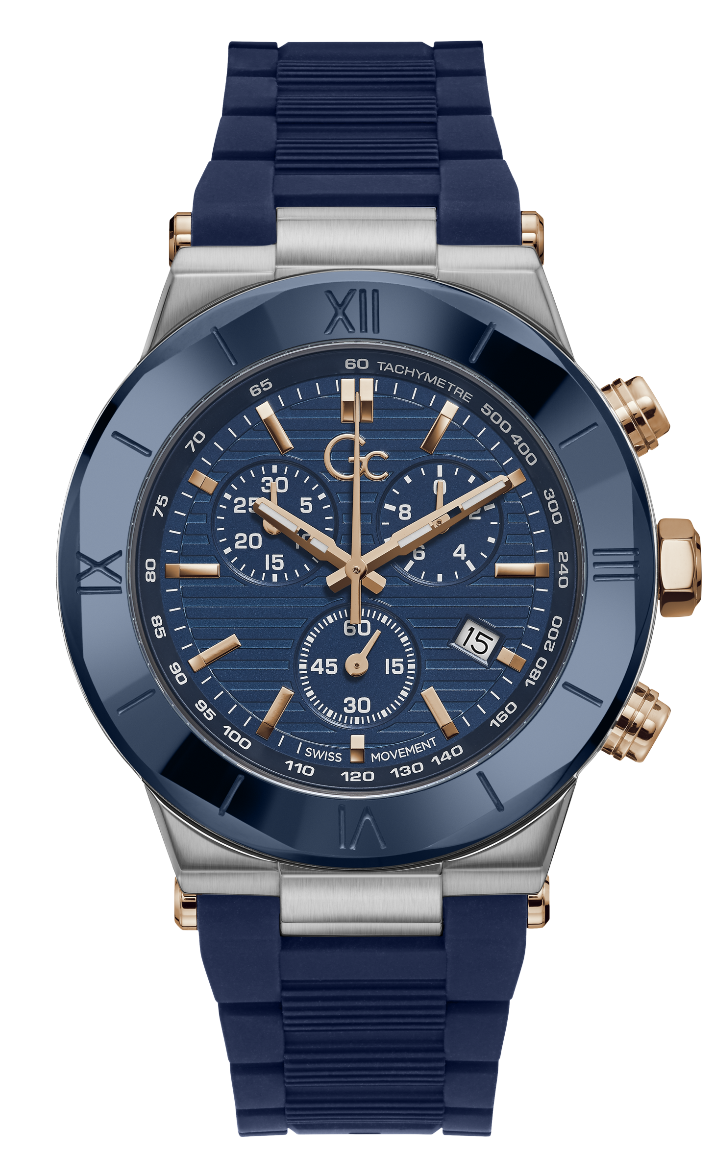 Guess Collection 44 mm Gents Wrist Watch Blue Y69004G7Mf